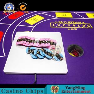 China 2850*1650*800mm Casino RFID System Leather Table Top Cards Felt Table Cloth For Deluxe Baccarat Poker wholesale