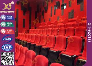 China Fabric Upholstered Folding Theater Seats Returning Seat By Gravity No Noise wholesale