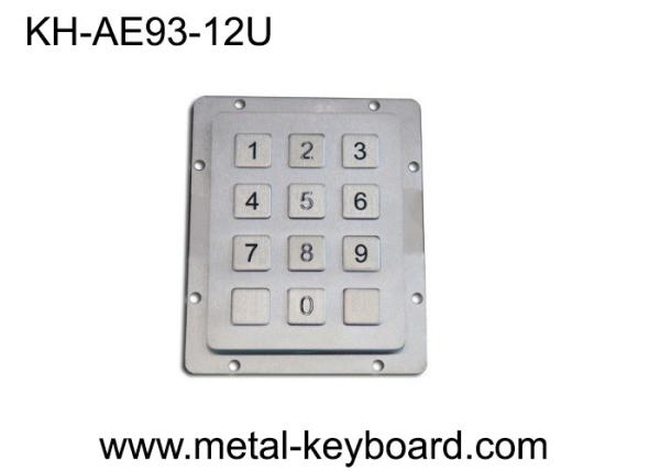 Quality Rear Panel Mount Access Control Keypad USB Connector 12 Flat Buttons CE Approval for sale