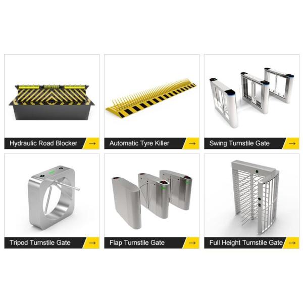 Facial Recognition SUS304 60W Full Height Turnstile Gate