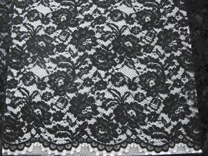 China Water Soluble Heavy Corded Lace Fabric Knitted Flower With French Lace on sale