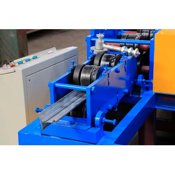 380V / 50Hz Door Frame Roll Forming Machine , Hydraulic Cut Steel Door Frame Machinery