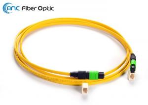 China Ribbon Fiber Optic Cable Types SM OM3 12 Fiber MPO Female To MPO Female on sale