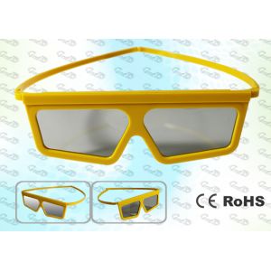 China Imax Cinema Yellow framed Linear polarized 3D glasses wholesale