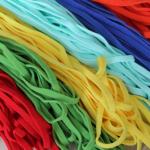 15mm Flat Waxed Polyester Cord Elastic Rope Cord Elastic Drawstring