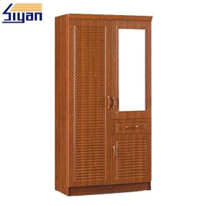 China Bedroom Furniture Shutter Style Wardrobe Doors PVC Surface OEM ODM Service wholesale