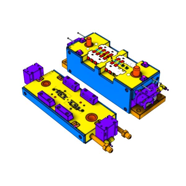 OEM / ODM : Precision Injection Molding & Transparent Earphone Terminal (1*8) No.23570-B