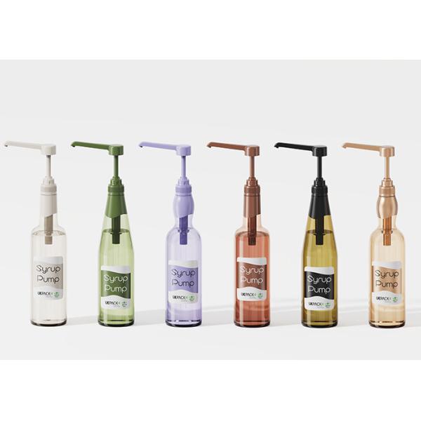 Round Push-Head Dispenser Pump For Food Syrup