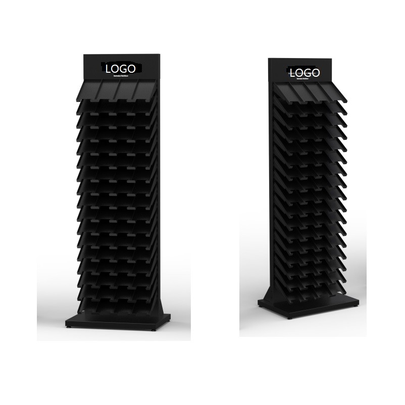 China Custom Tile Display Stand Panel Tower 5 X 10in Metal Floor Display Stands wholesale