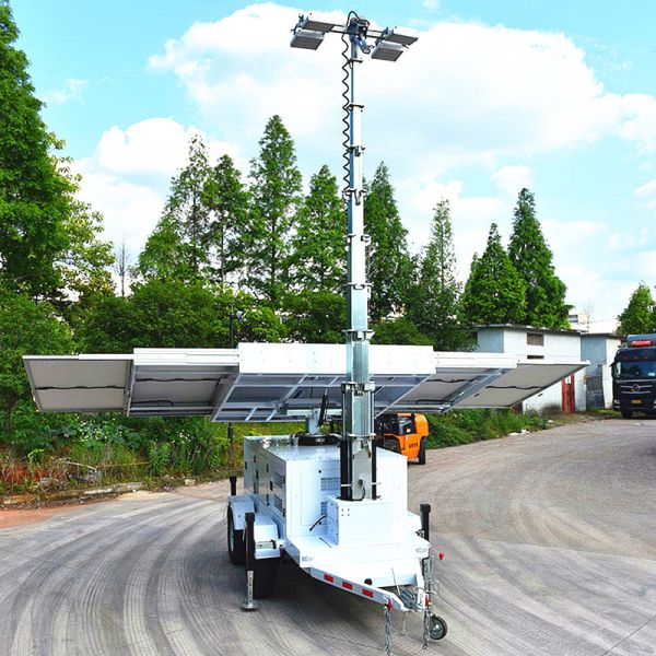 Solar Light Tower Working Temperature -20℃-60℃ Mobile Lighting Tower Hydraulic Light Tower
