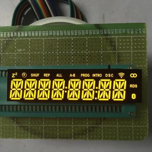 China Common Cathode Custom LED Display Ultra Bright Amber 8 Digit 14 Segment Long Lifespan wholesale