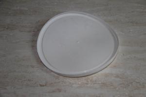 China Eco friendly brown food grade plastic PE lid with customized logo embossing wholesale