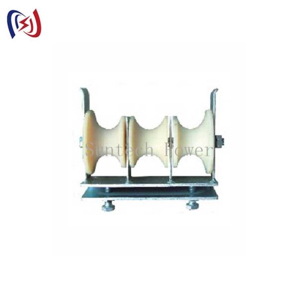 Three Nylon Sheaves Overhead Line Conductor Stringing Blocks Stringing Of