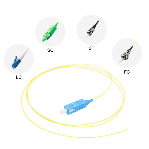 0.9mm 1/1.5 Meter FTTH Sc-upcyellow SC/APC Sinle Core Sm G.652d Core Sc Fiber