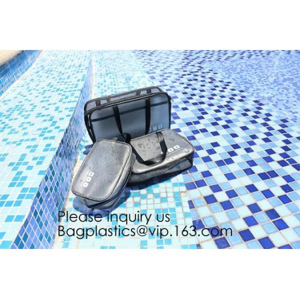 Eco ladies cosmetic bag PU leather pvc cosmetic pouch,Reusable Ladies Girls Clear Transparent PVC Cosmetic Pouch