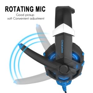 Noise Cancelling 2.2m 2.2kohm 117dB Wired Gaming Headset