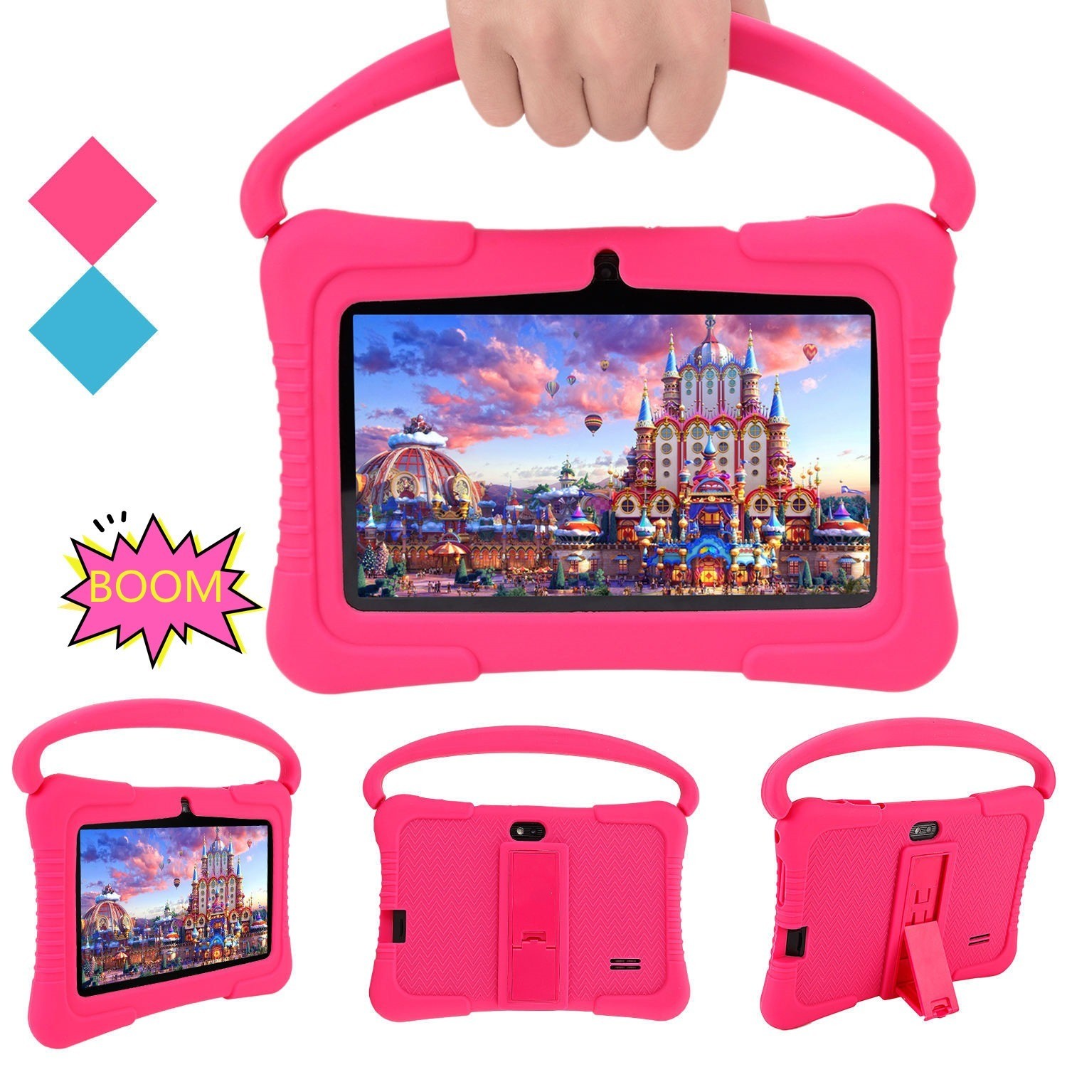 China USB Charging Cute Kids Tablet PC Drop Resistance Allwinner Processor Quad Core wholesale