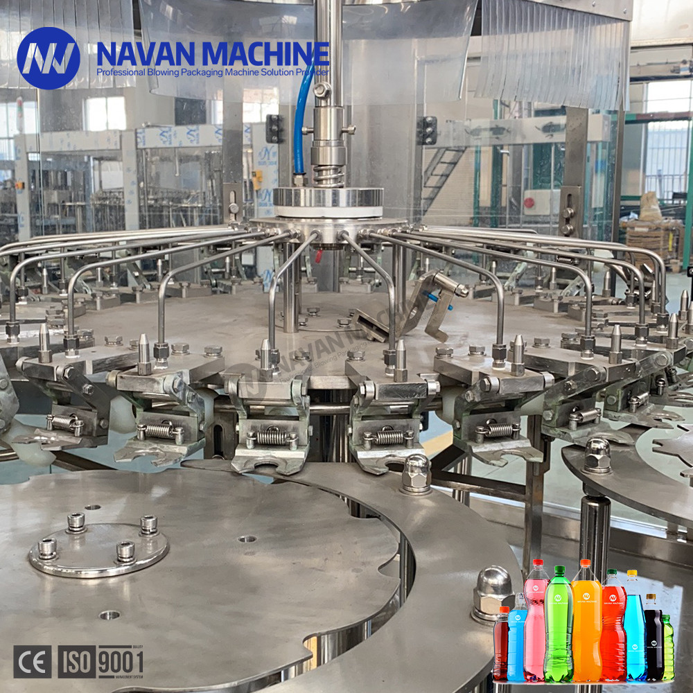 Automatic Plastic Bottle Carbonated Soft Drink Rinsing Filling Capping Machine