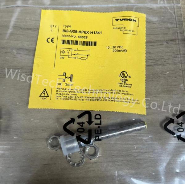 Quality TURCK BI2-G08-AP6X-H1341 Inductive Sensor M8x1 Embed 3-Wire DC PNP 2mm Range10-30VDC M12 Male Conn for sale