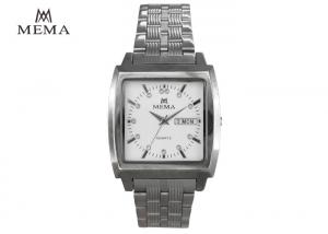 China Waterproof MEMA Quartz Watch Elegant Mens Watches With Square Face Shockproof wholesale