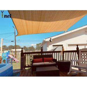 High Density Polyethylene Waterproof Durable Sunshade Sail Breathable Suitable