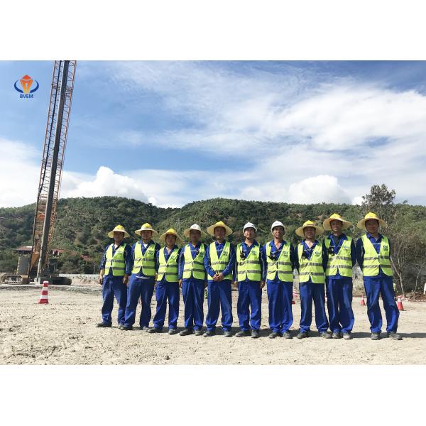 Top Feed Vibro Compaction Piling Equipment 150kW Vibroflotation Process