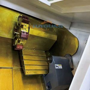 Cnc Lathe Slant Bed TCk50 Hydraulic Chuck Tailstock Hydraulic Turret