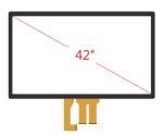 G+FF 42" Multi Touch Projected Capacitive Touch Screen Display Panel With SHARP