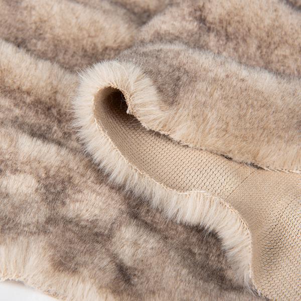 Quality 58/60" Width Knitted Polyester Elastic Faux Rabbit Fur Fabric for Home Textiles Beddings for sale