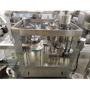Small Capacity Fully Automatic Bottle Filling Machines 3 In 1 For Still / Flavor