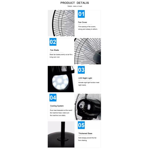12V DC Solar Panel Fan AC Rechargeable Outdoor Household Support