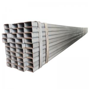 China Galvanized Steel Pipe Zinc Coated Pipe Hollow Section Square Steel 40x40 Square Tube For Construction on sale