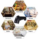 1D Cordless Laser Bar Code Scanner Bi Directional UPC Ean Code Scanner