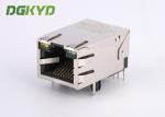 10/100 Base single port 6P8C RJ45 modular jack ethernet connector with lan