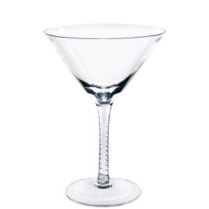 China Transparent Goblet Cocktail Glass Crystal Cut Martini Glass For Bars on sale