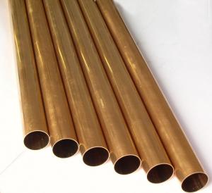 China C11000 ASTM Copper Pipe , Air Conditioner Copper Pipe 0.2mm 0.5mm Thickness on sale