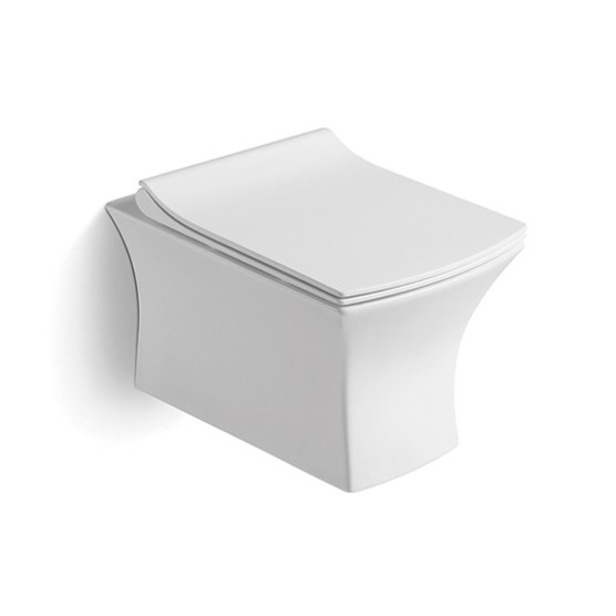 Ceramic Wc Made-in-China Rimless Wholesale Bathroom Modern Wall Hanging Toilet Seat