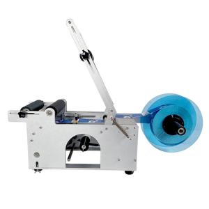 China MT-50 Semi-auto Round Bottle Labeling Machine Sticker Label Applicator on sale