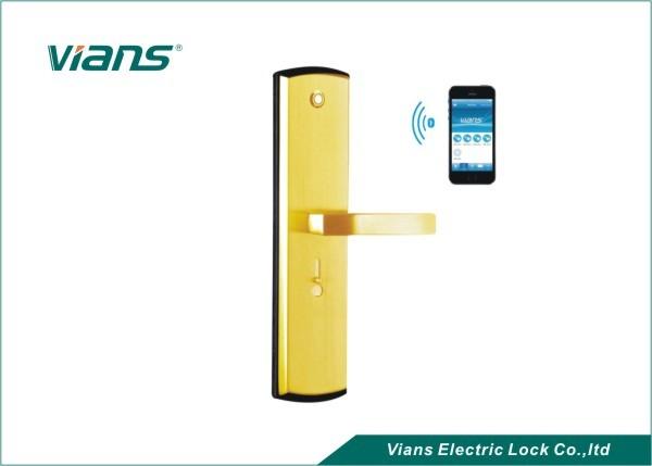 Quality Digital Wifi Bluetooth Door Lock With Handle , Smartphone Door Lock With Remote for sale