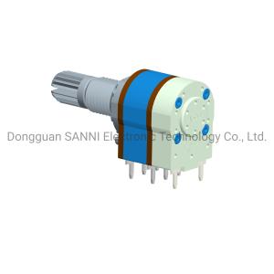 RV12321GSKA Rotary 12mm Potentiometer Dual Unit Shaft Sealed With Switch