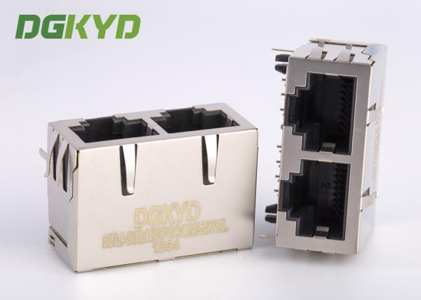 Quality KRJ -5921S8P8C12E457NL 2 Port RJ45 Interface Jack Network Connector RJ45 Modular Jack for sale