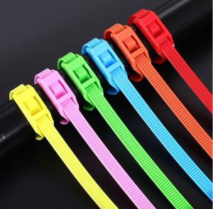 China 10x400mm Colorful Nylon Cable Tie Indoor Playground Nylon 66 Cable Tie wholesale