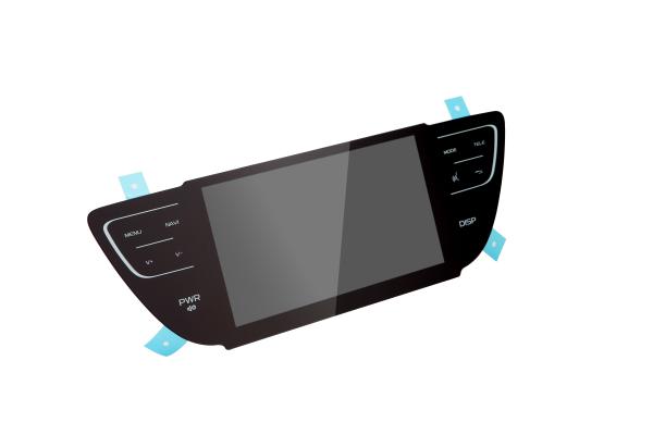 Quality Incar Special Shape PCT Projected Capacitive Touch Panel For Rearview Mirror for sale