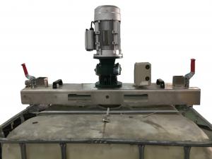 China Chemical Tank Mixer Agitator 275 Gallon Bracket Holder Portable IBC Tote Mixer wholesale