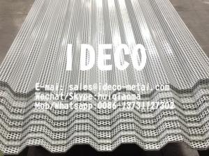 China Metal Corrugated Perforated Sheet Screen for Profiled Roof/Decking/Wave Form Wall Cladding/Sun Shading wholesale