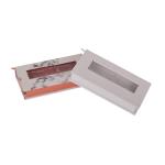 Shiny Gold Marble Cardboard Eyelash Box With Visualization Window