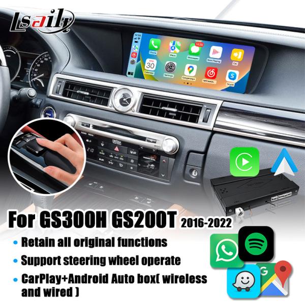 Quality Wireless CarPlay Interface for Lexus GS300h GS200t with Android Auto, support Joystick Remote Control for sale