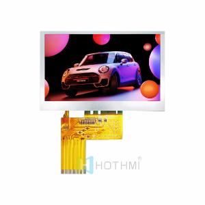 China 4.3-inch 800x480 dot matrix TFT LCD display module With LVDS Interface on sale