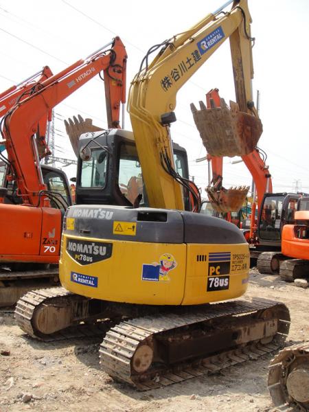 Quality Komatsu digger second hand midi excavator PC78US for sale