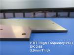 Metal Based High Frequency PCB Built on 3.0mm PTFE with 1.0oz coating Immersion